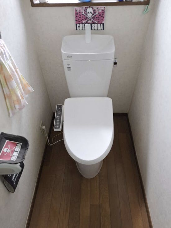 工事後　宮城県大崎市のお客様のホームタンクからのトイレ交換工事