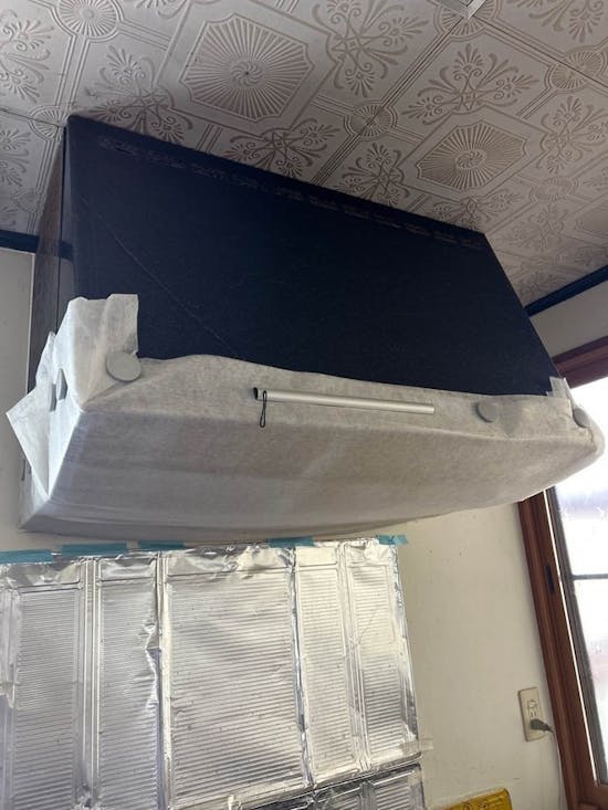 工事前 福島県南相馬市のお客様のレンジフード+洗面台水栓交換工事