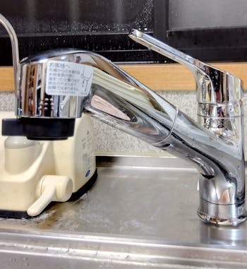 山武市のお客様のキッチン水栓交換工事