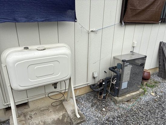 工事前　埼玉県羽生市のお客様の石油給湯器交換工事
