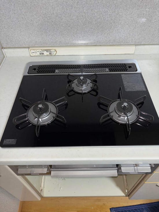 工事後　茨城県笠間市のお客様のビルトインコンロ交換工事 