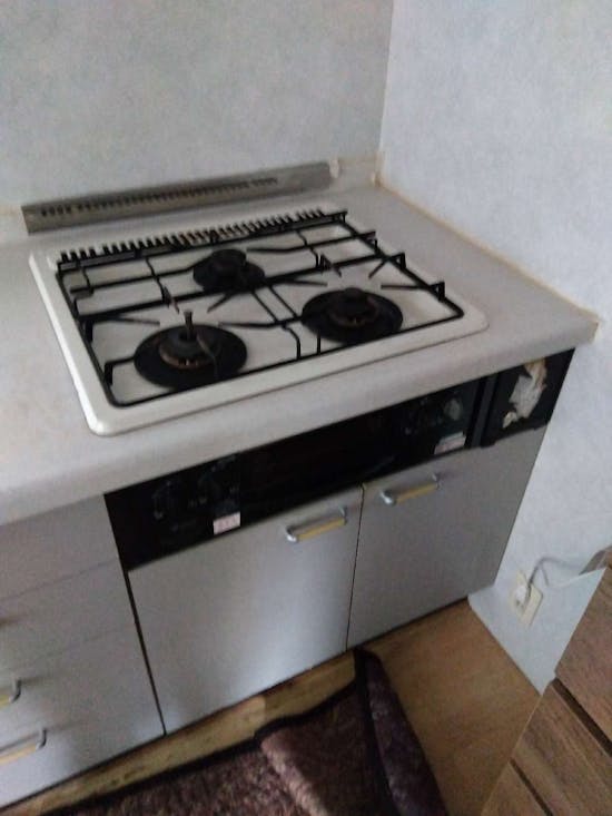 工事前　東京都青梅市のお客様のビルトインコンロ工事 