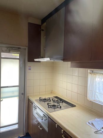 山梨県上野原市のお客様のビルトインコンロ工事