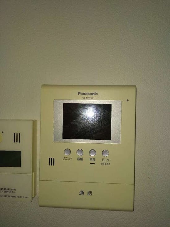 工事前　東京都昭島市のお客様のTVドアホン交換工事