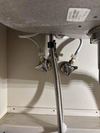 千葉県市川市のお客様のワンホール混合水栓工事　具体的な工事内容2