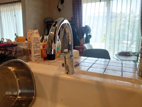 工事後　愛知県岡崎市のお客様のキッチン水栓取替工事