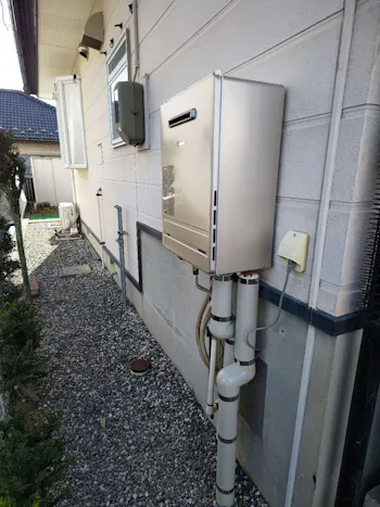 福島県いわき市のお客様の給湯器交換工事