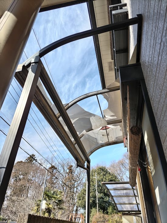 工事前　小山市のお客様のテラス工事