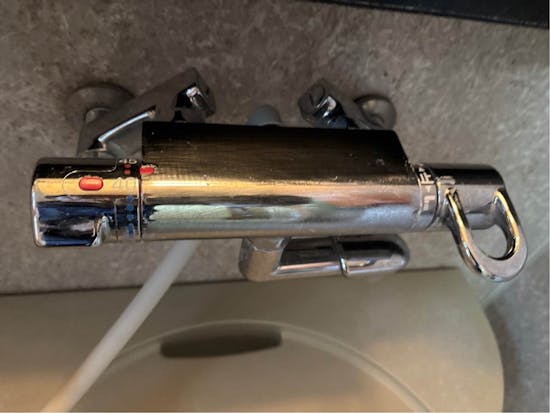 工事前　群馬県安中市のお客様の浴室水栓工事