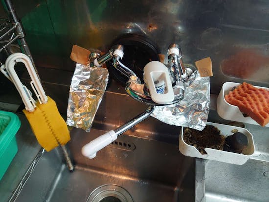 工事前　愛知県名古屋市のお客様の水栓交換工事