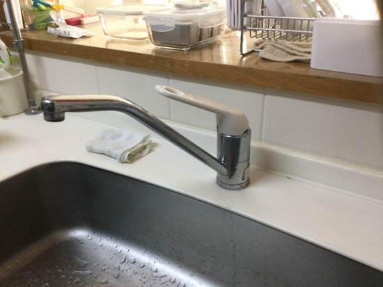 工事前　東京都青梅市のお客様のシンク下水漏れ見積