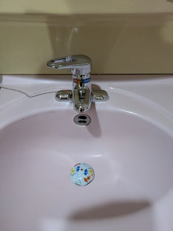 長野県のお客様の洗面化粧台水栓交換工事