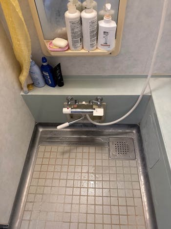 静岡県袋井市の浴室水栓交換工事