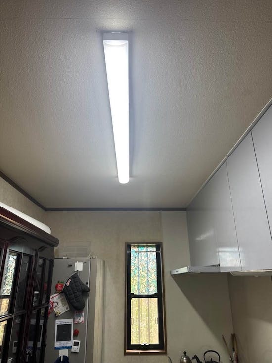 工事後　埼玉県和光市のお客様のキッチン天井照明交換工事