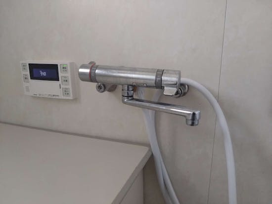 工事前　神奈川県横浜市のお客様の浴室水栓工事 