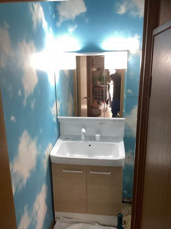 神奈川県平塚市の洗面化粧台交換工事