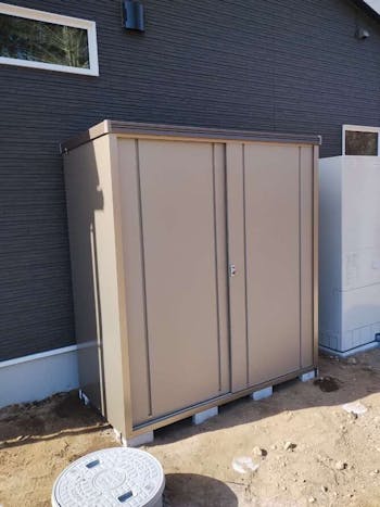 群馬県吉岡町のお客様の物置設置工事
