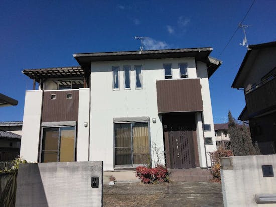 工事前　茨城県笠間市のお客様の外壁塗装工事 