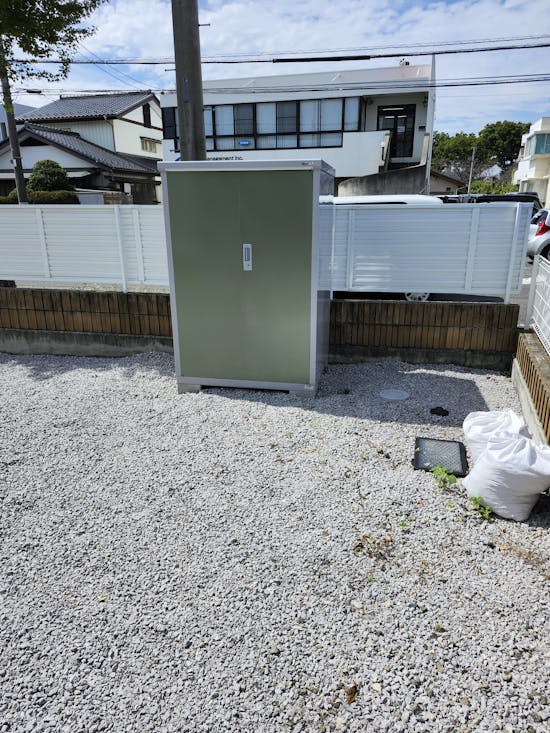 工事後　前橋市のお客様の物置設置工事