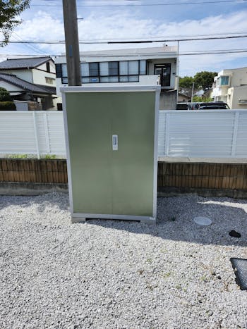 前橋市のお客様の物置設置工事　具体的な工事内容1