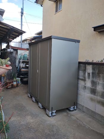 群馬県前橋市のお客様の物置設置工事