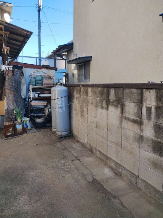 工事前　群馬県前橋市のお客様の物置設置工事