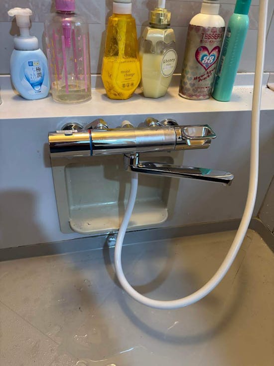 工事後　茨城県石岡市のお客様の浴室水栓交換工事