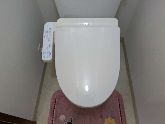 工事後　静岡県静岡市のお客様の温水洗浄便座交換工事 