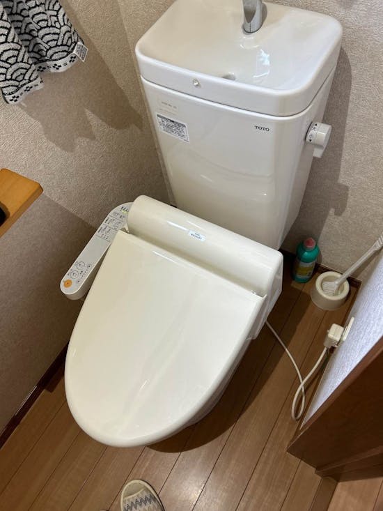 工事前　宮城県岩沼市のお客様のウォシュレット交換