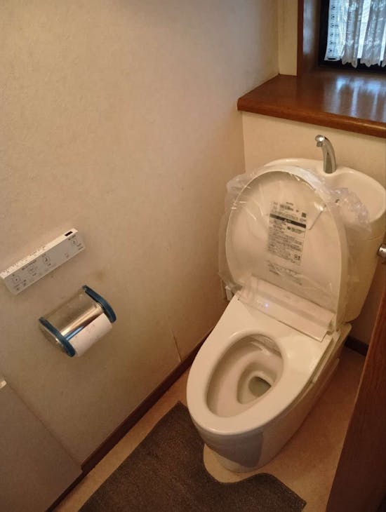 工事後 東京都八王子市のお客様のEXトイレ工事パック交換工事