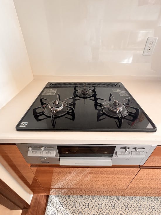 工事前　神戸市東灘区のお客様のビルトインコンロ・ガスコンロ工事