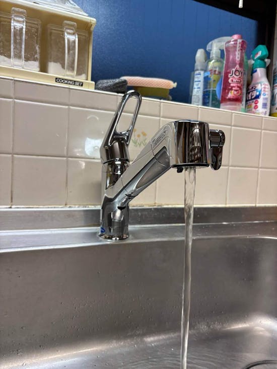 工事後　茨城県取手市のお客様のキッチン水栓交換工事