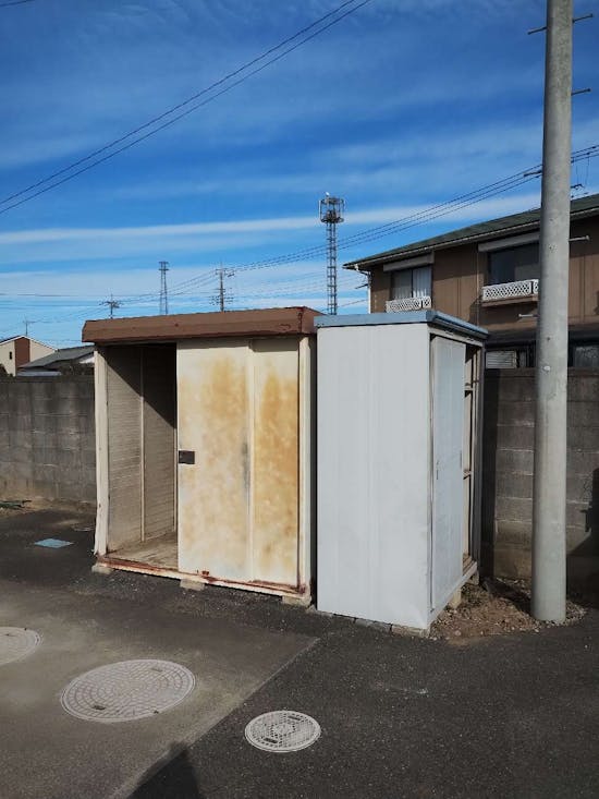 工事前　群馬県伊勢崎市のお客様の物置工事