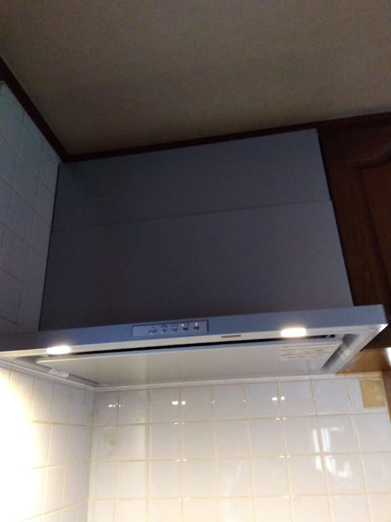 工事後 埼玉県飯能市のお客様のレンジフード交換工事