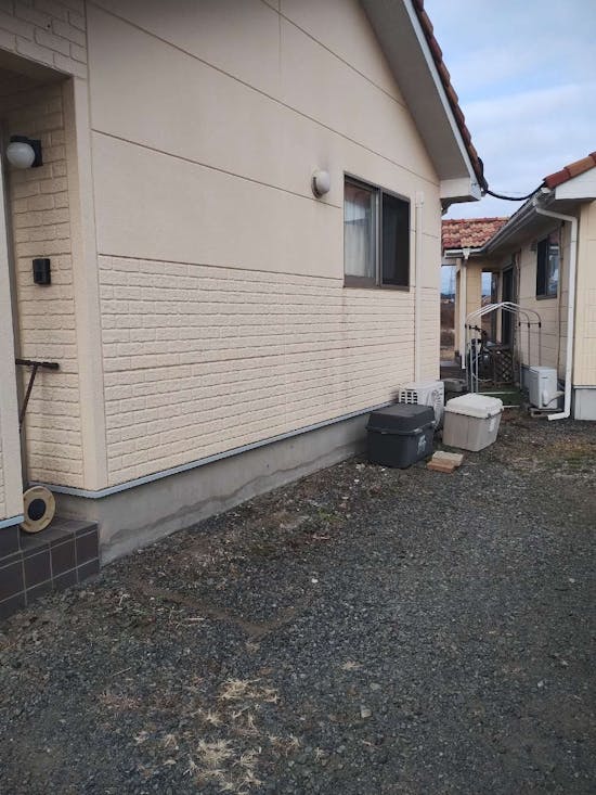 工事前　群馬県みどり市のお客様の物置設置工事