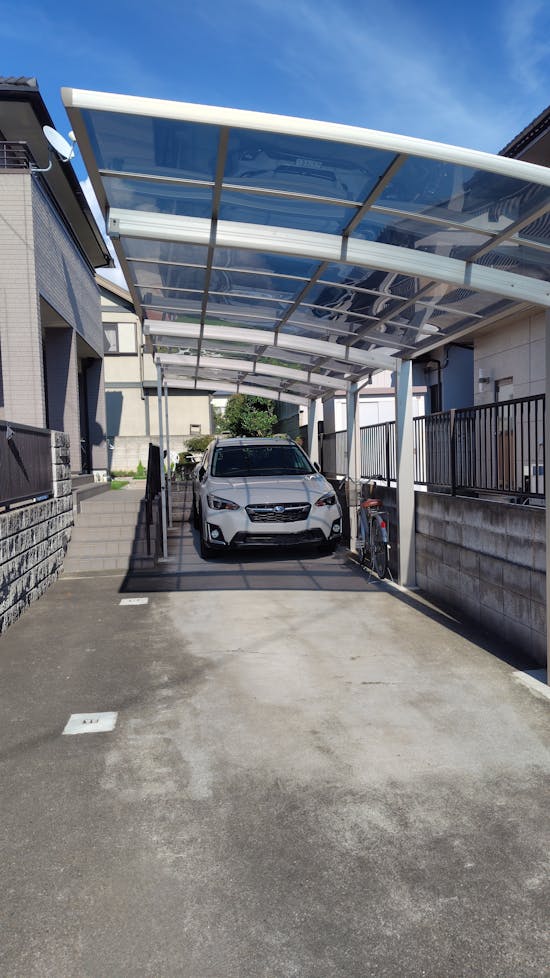 工事後　群馬県のお客様のカーポート縦連工事