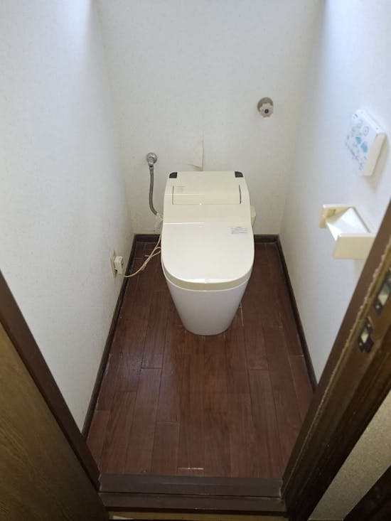工事前　宮城県黒川郡大和町のお客様のトイレの床補修工事