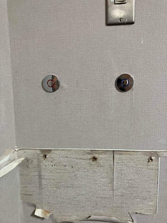 工事後 群馬県邑楽郡のお客様の既存流し台撤去、流し台水栓撤去、止水工事