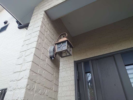 工事前　愛知県名古屋市のお客様のセンサーライト取付工事