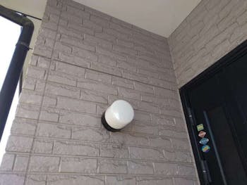 東京都青梅市のお客様の玄関センサーライト交換工事