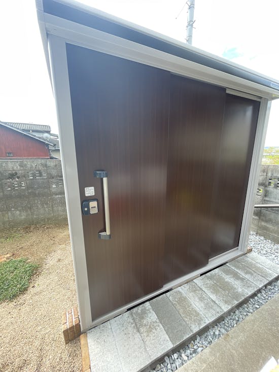 工事後　田川郡香春町のお客様の物置工事