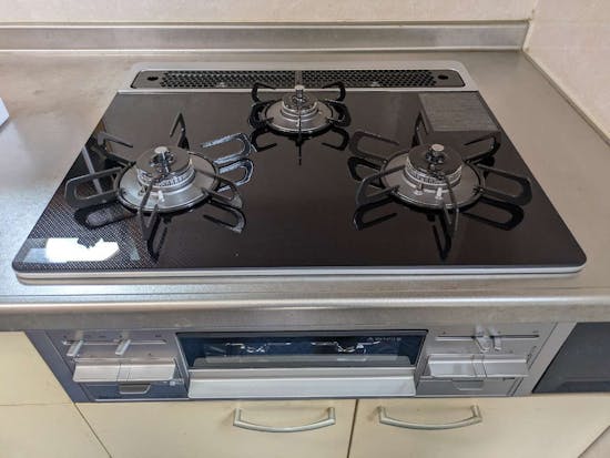 工事後　静岡県沼津市のお客様のビルトインコンロ交換工事