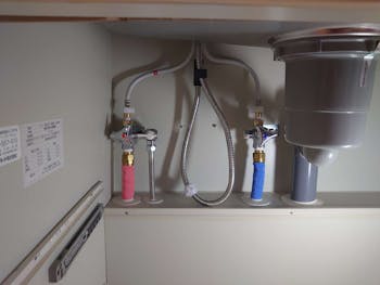 愛知県名古屋市のお客様のキッチン水栓交換工事　具体的な工事内容1