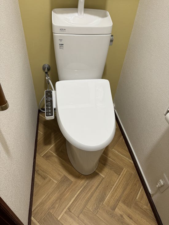 工事後 栃木県のお客様のトイレ交換、内装工事パック