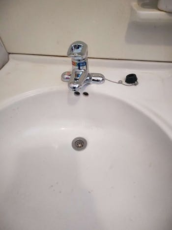 福島県いわき市のお客様の混合栓取付工事