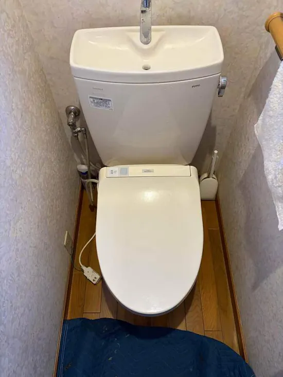 工事前　埼玉県熊谷市のお客様のウォシュレット交換工事