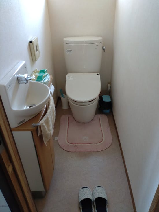 工事前　裾野市のお客様のトイレ工事