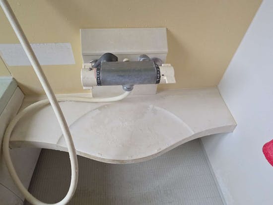 工事前　栃木県日光市のお客様の浴室水栓交換工事