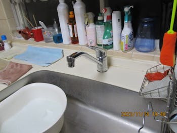 市原市のお客様のキッチン水栓交換工事　具体的な工事内容1
