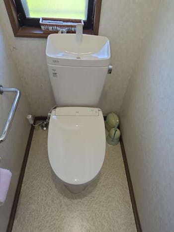 栃木県那須烏山市のお客様の洗浄便座交換工事